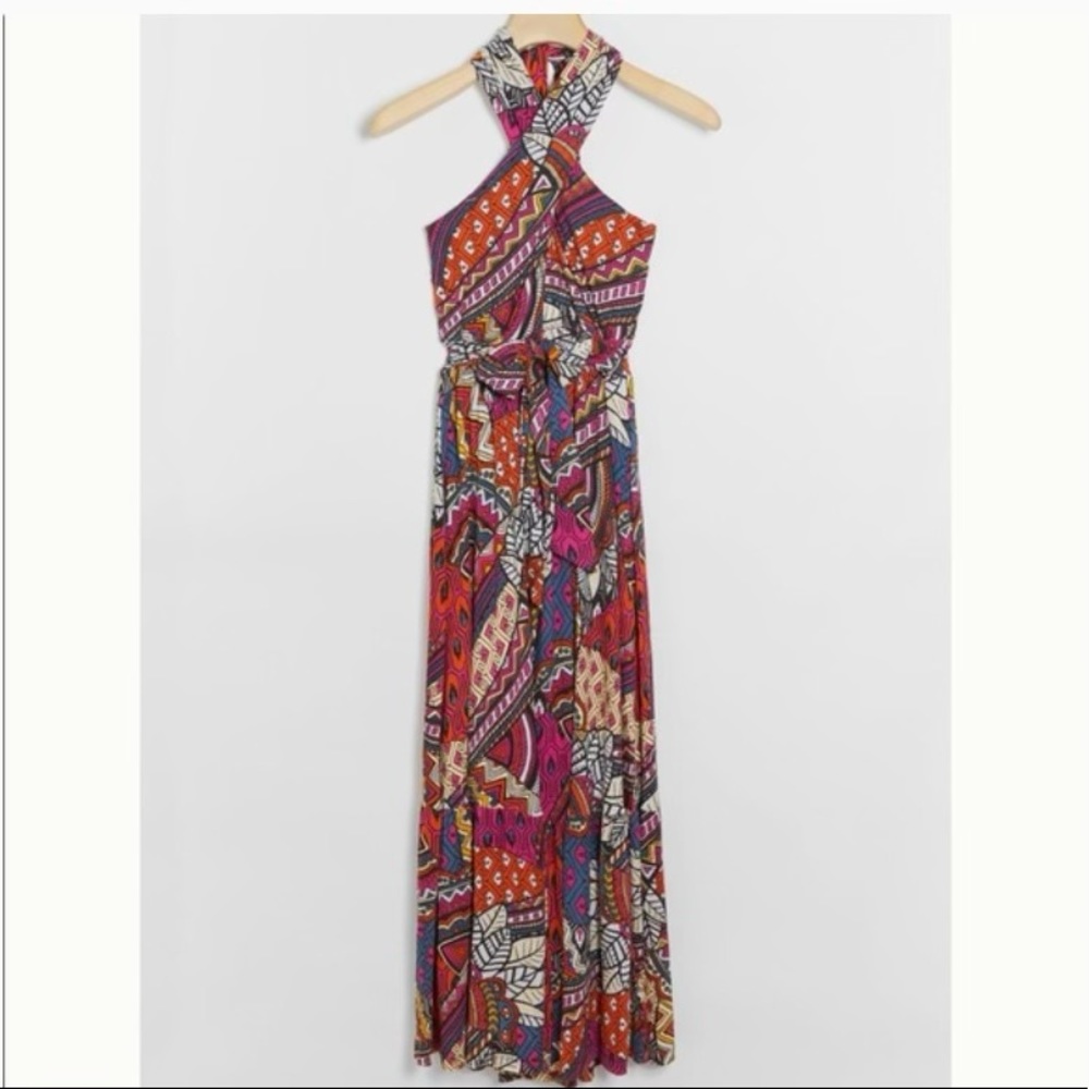 Anthropologie Maeve Halter Maxi Dress NWT size XL,